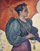Paul Signac woman with a parasol France oil painting artist